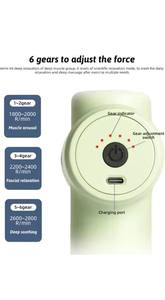 2025 portátil Premium profesional LCD gimnasio pistola de tejido profundo masajeador cuerpo eléctrico vibración músculo Fascia 8 cabezas pistola de masaje - Product Image 3