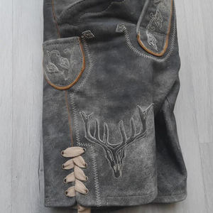 Lederhosen de haute qualité pour hommes allemand Oktoberfest bavarois traditionnel en cuir suédé Shorts tenues personnalisées en gros - Product Image 5