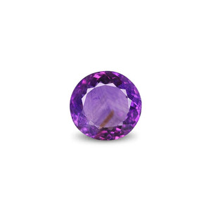 Amatista facetada de 9.38 quilates, natural de alta calidad, certificada por GIA, variedad que incluye marrón, rojo, amarillo, verde, naranja, azul, rosa, creada en laboratorio, 8 mm - Product Image 1