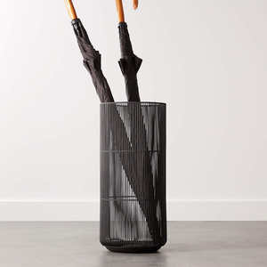 Cesta de cuentas de alambre Cesta de alambre de metal hecha a mano de alta calidad en cesta de almacenamiento de frutas de color negro con recubrimiento en polvo con asa - Product Image 5