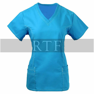Uniformes de Enfermería de hospital de alta calidad unisex, Conjunto de camiseta de mujer estampada y Jogger para enfermeras y pacientes - Product Image 2