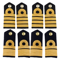 Nouvel Arrivage Badges d'épaule brodés lavables sur mesure en tissu toile brodé 3D pour uniformes de pilotes de ligne et de cérémonie