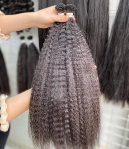 Vqhair ผมต่อผมตรงแบบไม่ผ่านกระบวนการผมต่อแบบ Remy I TIP เครื่องจักรแบบประหลาดสองชั้น - Product Image 4