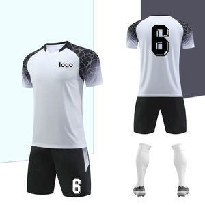 Camiseta de fútbol de poliéster transpirable 2025, V barata con cuello en camiseta de fútbol, juegos de corte automatizados para adultos - Product Image 5