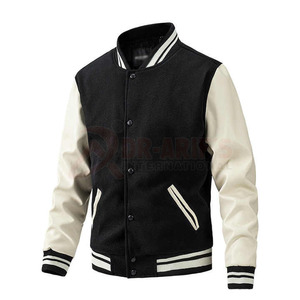 Venta caliente equipo deportivo uniforme Varsity chaqueta personalizada Chenille parches Letterman College Bomber chaqueta de béisbol para los hombres - Product Image 1