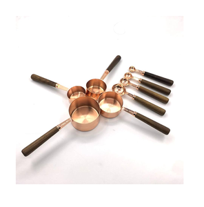 Cuchara de cobre, cucharas medidoras, tazas, cuchara medidora de granos de café/cuchara, herramienta de cocina para hornear, el mejor precio - Product Image 1