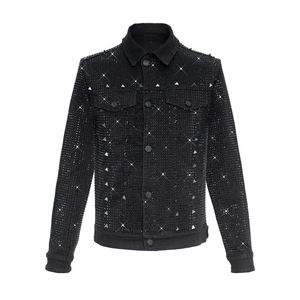 Nouvelle arrivée Veste en jean personnalisée avec logo Homme Designer Veste en coton décontractée OEM Jean Homme Meilleure qualité Vestes en jean pour hommes - Product Image 1