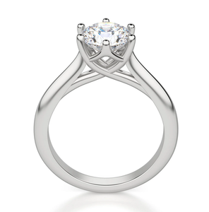 Brillant rond coupe Moissanite Solitaire bague femmes bague en argent Sterling Moissanite nouveau Design bague pour les femmes - Product Image 3