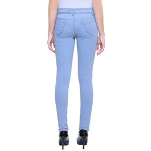 Fabricante profesional de fábrica Pantalones vaqueros para mujer Pantalones vaqueros transpirables para mujer al por mayor - Product Image 3