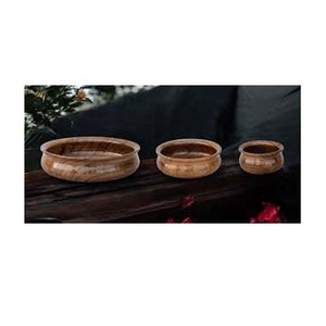 Natural Wooden Round <b>salad</b> <b>Serving</b> <b>Bowl</b> Set Designer Dish & Gravy <b>Bowl</b> <b>Serving</b> wooden <b>bowls</b> Food Safe - Product Image 1