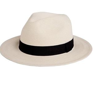 Chapeaux Panama en paille de raphia respirants pour l'été 2025, vente chaude, logo personnalisé, style élégant, surf, safari, plage, cyclisme décontracté - Product Image 4
