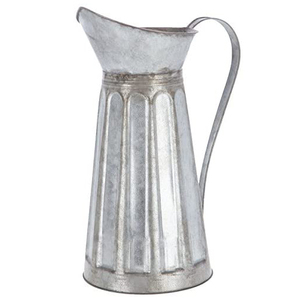 Jarra de agua galvanizada de diseño clásico con diseño en relieve de Cola con jarra de agua de estilo moderno con acabado Normal Rustiq - Product Image 1