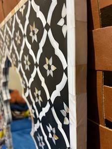 United Trade World's Luxury Mother Pearl Inlay <b>Wood</b> Vanity Timeless Beauty Home Decoration Glass <b>Mirror</b> <b>Frames</b> Bathroom Wall Use - Product Image 6