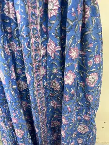 Hand Block <b>Printed</b> <b>Dress</b> <b>Indian</b> Tunics Hand <b>Printed</b> <b>Indian</b> Long Gown <b>Indian</b> Cotton <b>Dress</b> adjustable strap sleeveless <b>dress</b> - Product Image 2