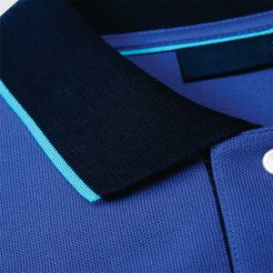 Polo de golf décontracté pour homme de qualité supérieure, couleurs personnalisées, tissu tricoté respirant à motif uni, conception OEM - Product Image 4