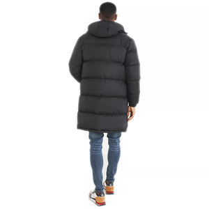 Chaquetas acolchadas ligeras personalizadas para hombres con estilo, ropa de abrigo de lona de longitud larga con diseño de burbujas, venta al por mayor - Product Image 3