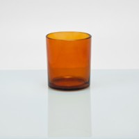 Bocaux à bougies vides transparents de luxe écologiques réutilisables de 7 oz, 10 oz, 14 oz avec couvercles en verre épais et logo personnalisé pour la fabrication de bougies