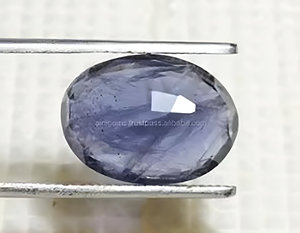 Piedra preciosa de iolita facetada brillante Piedra de iolita semipreciosa Forma ovalada de iolita suelta para hacer joyas - Product Image 4