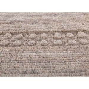 พรมขนสัตว์ลายทางสีเบจและสีน้ำตาลทำมือ รุ่น Hwl-150 รูปทรงสี่เหลี่ยมผืนผ้า ทอแบบเรียบ สำหรับใช้ในห้องนั่งเล่น - Product Image 3