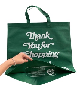 Bolsas de tela no tejida al por mayor con logotipo impreso para compras y embalaje de comida para llevar en supermercados y tiendas de comestibles - Product Image 3