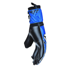 Guantes de portero de fútbol de primera calidad Agarre de látex alemán Corte plano Comodidad Tejido de nailon Característica Protección para los dedos - Product Image 6