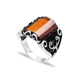 Handmade Onyx Authentic <b>Men</b> <b>Ring</b> Wholesale Black Stone Zircon Best Selling CZ 925 Sterling <b>Silver</b> Jewelry - Product Image 1