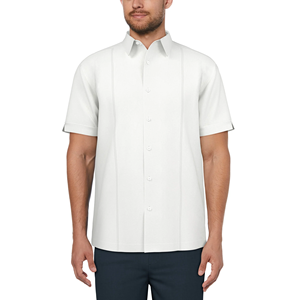 เสื้อเชิ้ตแขนสั้นกันยับสำหรับผู้ชายทรงปกติทรงพอดีตัว100% โลโก้ออกแบบได้ตามต้องการ OEM - Product Image 3