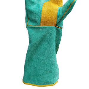 Gants de soudage en cuir OEM Gants de soudage en cuir de vachette résistants à la chaleur Gant de travail pour la sécurité industrielle MEILLEURE VENTE - Product Image 4