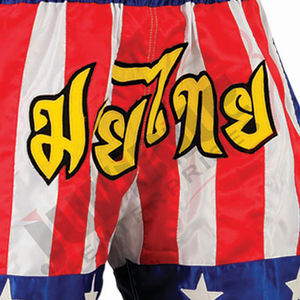 กางเกงขาสั้น MMA เอวสูงพร้อมชุดฝึกซ้อมและต่อสู้ทำจากโพลีเอสเตอร์ยืดพิมพ์ลายซับลิมิวสำหรับมวยไทยคิกบ็อกซิ่ง - Product Image 5