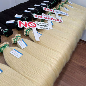 Nouvelle tendance 2025 cheveux naturels droits en vrac cheveux humains vietnamiens faisceaux de cheveux bruts pas mélangés pas de perte expédition maintenant!!! - Product Image 1