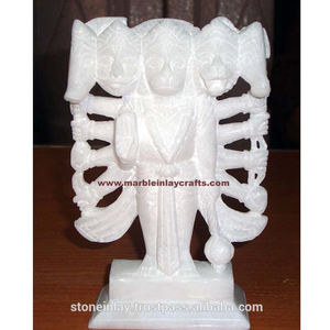 Italian Marble Panch Mukhi Hanuman Ji Statues - Product Image 1