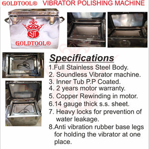 Dụng cụ Vàng®Cơ thể thép tự động Vibrator Máy Điều kiện Mới cho kim loại đánh bóng Nhà máy sản xuất động cơ hộp Số động cơ bánh răng - Product Image 6