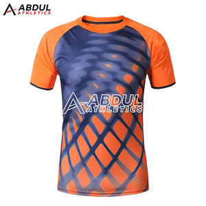 เสื้อกีฬาสำหรับผู้ชายเสื้อกีฬาผ้าย้อมสีพื้นสำหรับผู้ชายดีไซน์ใหม่ - Product Image 5