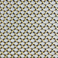 Maille métallique décorative en fil tressé en laiton antique pour armoire de cuisine
