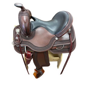 High Quality Genuine Leather Race <b>Saddle</b> Premium Quality Fully Show Pleasure Trail Custom Sizes - Product Image 4
