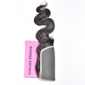 Extensions de cheveux indiens Remy avec closure 6*6, cuticules alignées, double trame, Full Lace, Deep Wave, couleur naturelle, traitées, vente en gros - Product Image 5