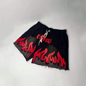 Short personnalisé pour hommes Short streetwear en coton Short taille haute délavé à l'acide - Product Image 4