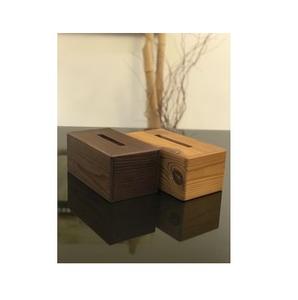 Porte-mouchoirs en bois finition noyer avec motif de grain de bois naturel, style fleur, organisateur de bureau décoratif pour la maison et le bureau. - Product Image 6