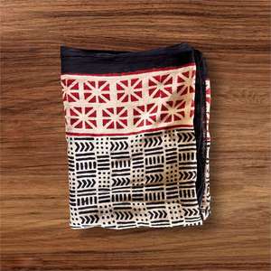 Hawaii Base Design Sarong imprimé traditionnel Indonésie Dabu fait à la main bloc imprimé 100% écharpes légères organiques pures - Product Image 5