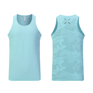 Workout Crop <b>Stringer</b> for Men Sleeveless Tank Top Gym Muscle Fit Bodybuilding Training Athletic Fitness <b>Vest</b> - Product Image 5