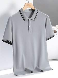 เสื้อกีฬาแขนสั้นสำหรับผู้ชายผ้าคอตตอน100% เร็วผ้าคอตตอนปักโลโก้ตามสั่งสำหรับฤดูร้อน - Product Image 5