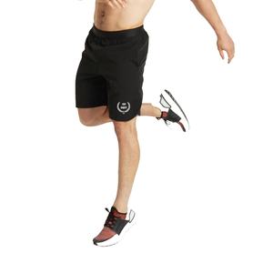 Pantalones cortos de gimnasio de secado rápido transpirables con logotipo personalizado ecológico de alta calidad para hombre, venta al por mayor, cintura alta, cordón, calle principal sólida - Product Image 1