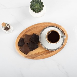 ถาดรองกาแฟอาหารเช้าของว่างแบบธรรมชาติกระดานไม้สำหรับเสิร์ฟอาหารบาร์บ้านห้องครัวของขวัญงานแต่งงานร้านอาหาร - Product Image 6