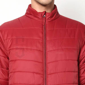 Último estilo de moda poliéster/nailon transpirable ligero impermeable al aire libre Puffer chaquetas tela de lona hombres ropa de invierno - Product Image 3