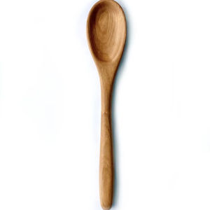 Cuillère en bois avec logo gravé personnalisé, prix le plus bas, cuillères en bois écologiques avec long manche, utilisation dans les restaurants et les hôtels, naturelles - Product Image 1