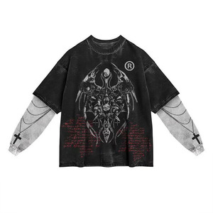 เสื้อยืดผ้าพรีเมียม แขนยาวสองชั้น พิมพ์ลายคุณภาพสูง - Product Image 2