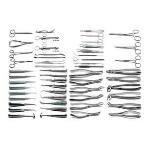 Ensemble d'instruments d'extraction dentaire de qualité supérieure de 53 pièces |   Kit d'extraction dentaire en acier inoxydable |   Ensemble de pinces et d'élevateurs pour chirurgie buccale - Product Image 1