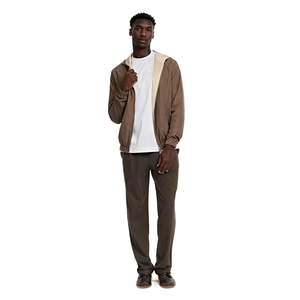 Chándal Informal de Invierno con Capucha para Hombre, Tejido Suave y Transpirable de Mezcla de Poliéster y Algodón, Absorbe la Humedad y Ofrece Calor Ligero - Product Image 3