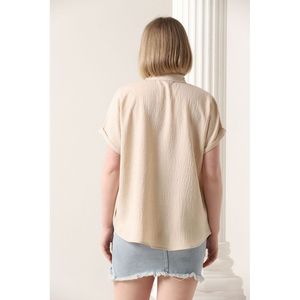 Blusa de Poliéster TOPSHOW para Mujer con Bordado Floral y Bolsillos, para Venta al Por Mayor, Disponible en Tallas S, M, L - Product Image 5