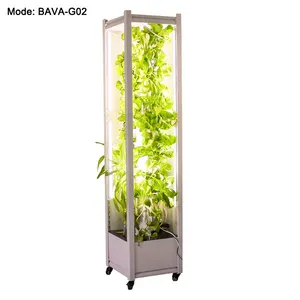 Bavageen Sistem Tanaman Hidroponik, Otomatis Taman Rumah Aquaponik Irigasi Pertanian Vertikal untuk Sayuran Buah